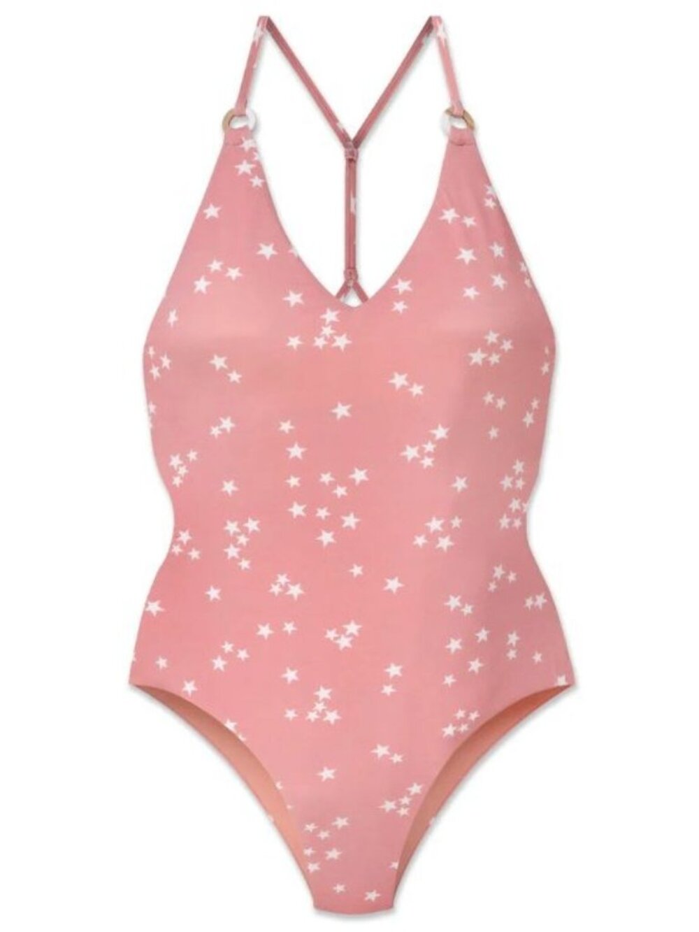 WET Swimwear Aria Monokini in Rose Stars - L